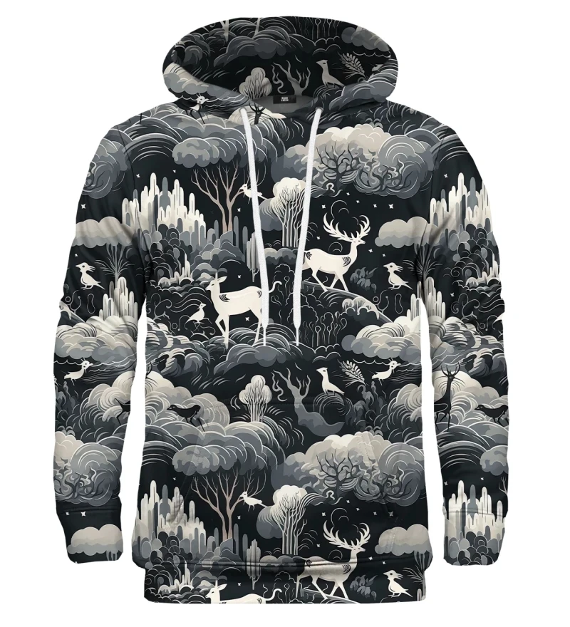 Mens Cat Warrior Guard With Knife Art Print Casual Hooded Zip Up Jacket