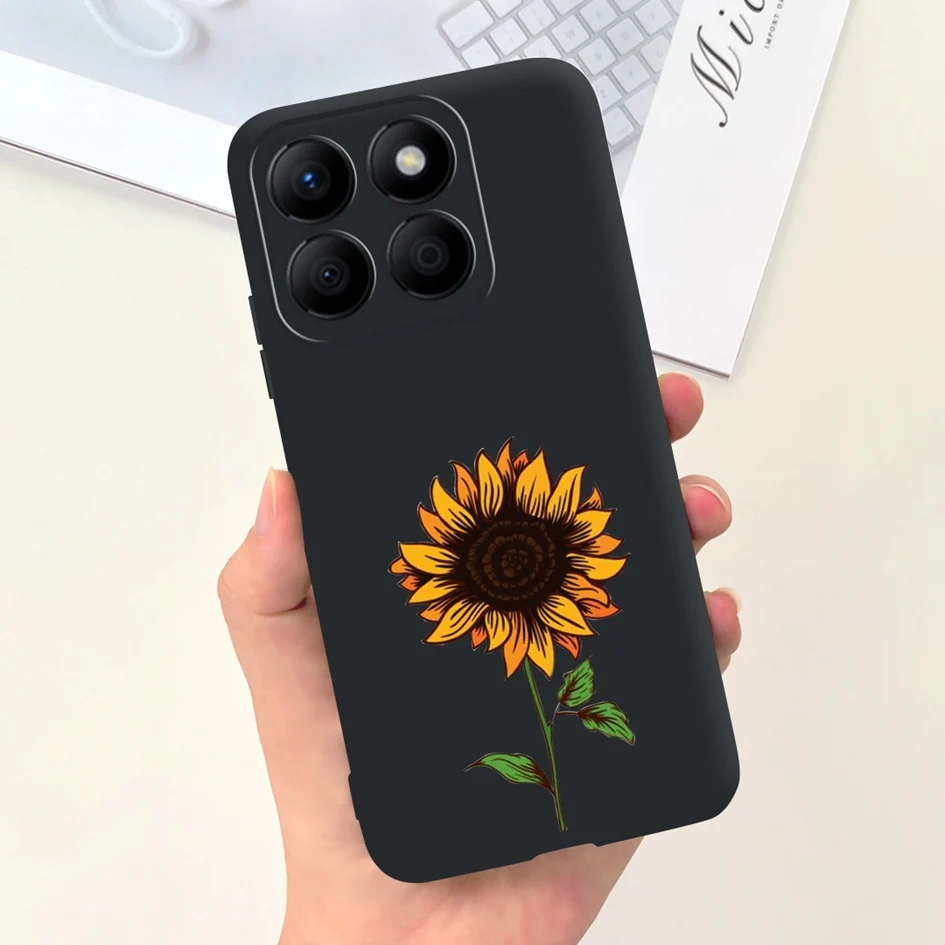 Lovely Heart and Floral Painted Soft Bumper Case