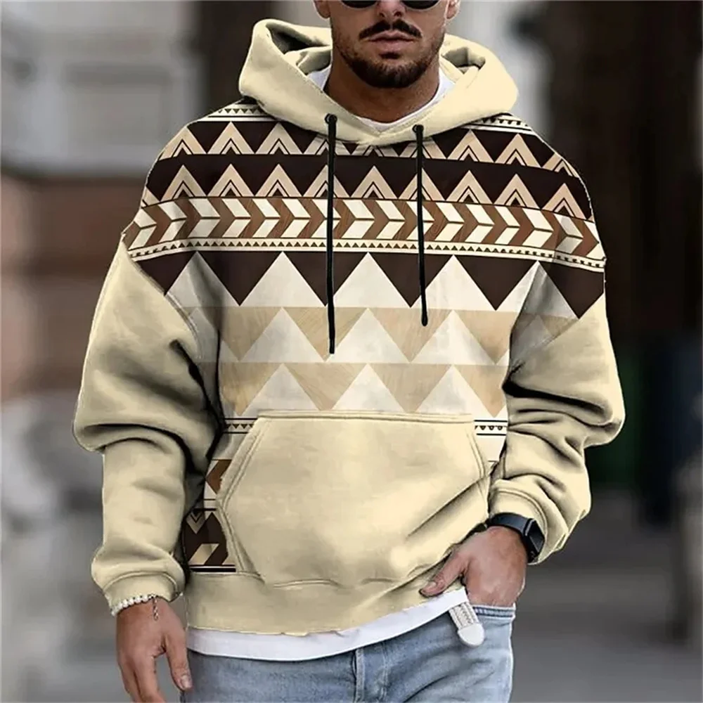 

New Vintage Men's Hoodies 3d Printed Long Sleeve Tops Fashion Loose Casual Pullover Sweatshirt Top Oversized Hoodies For Men