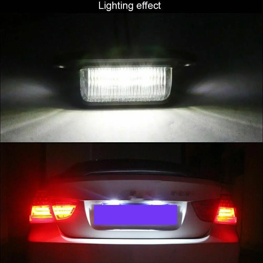 2PCS 6 LED Car License Number Plate Light for Volvo Rdesign XC90