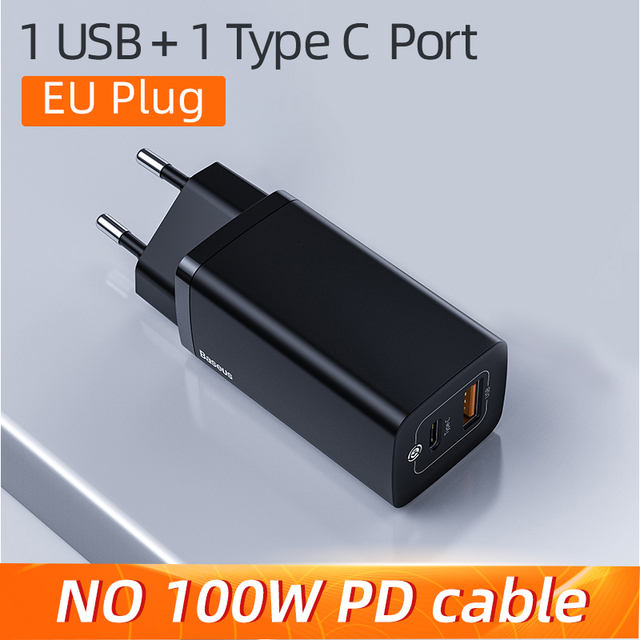 PD 65W GaN Charger Quick Charge 4.0 3.0 USB Type C Charger for iPhone 13 Pro Max Xiaomi Fast Charging For Macbook Laptop