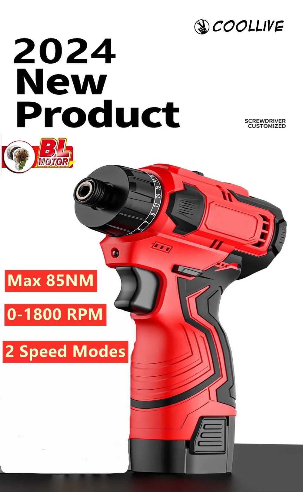 16.8V Brushless Electric Screwdriver Set Rechargeable Cordless Electric Power Screwdriver Set Home DIY Repair Tool Kit