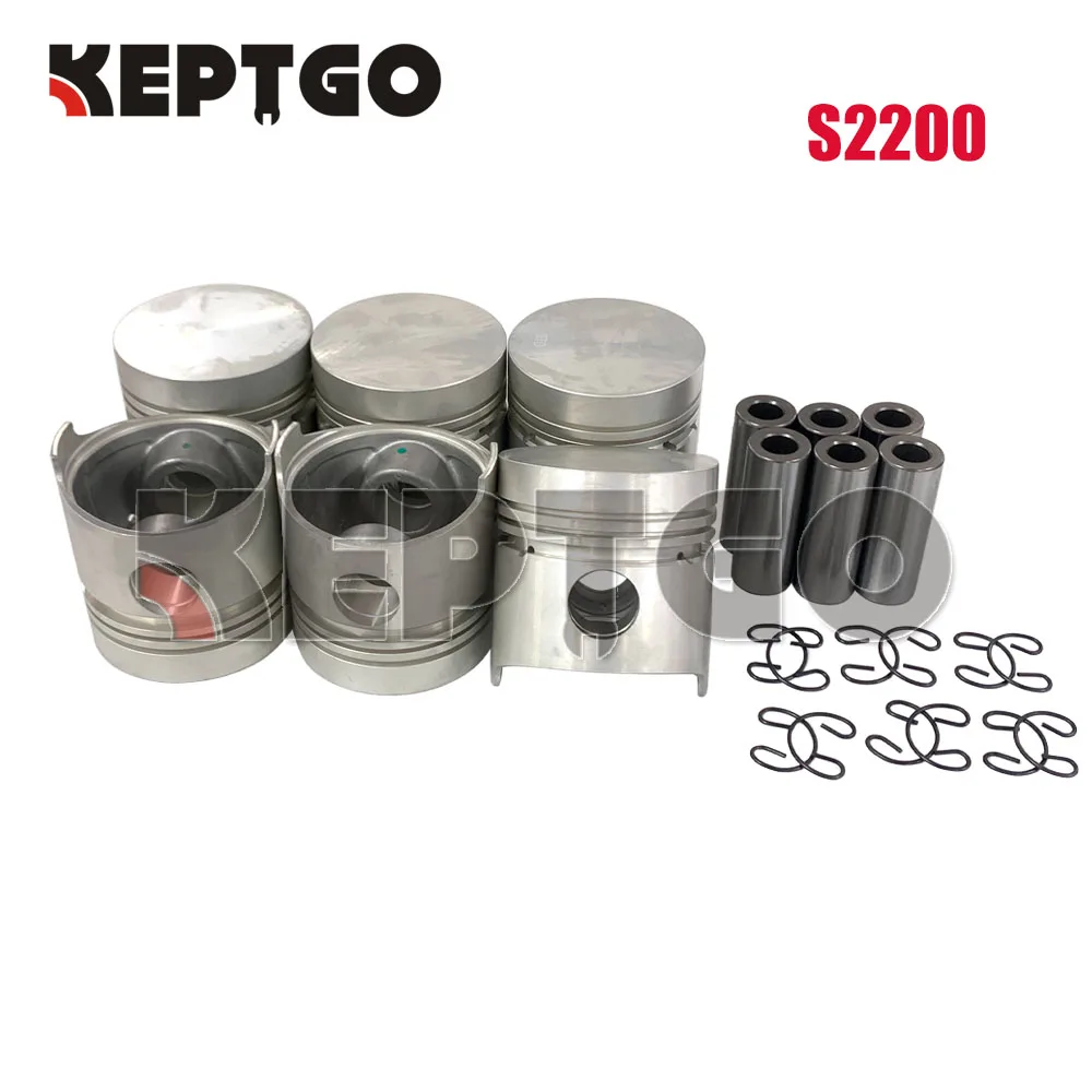

NEW S2200 6 pcs Piston Kit For Kubota (For One Engine)