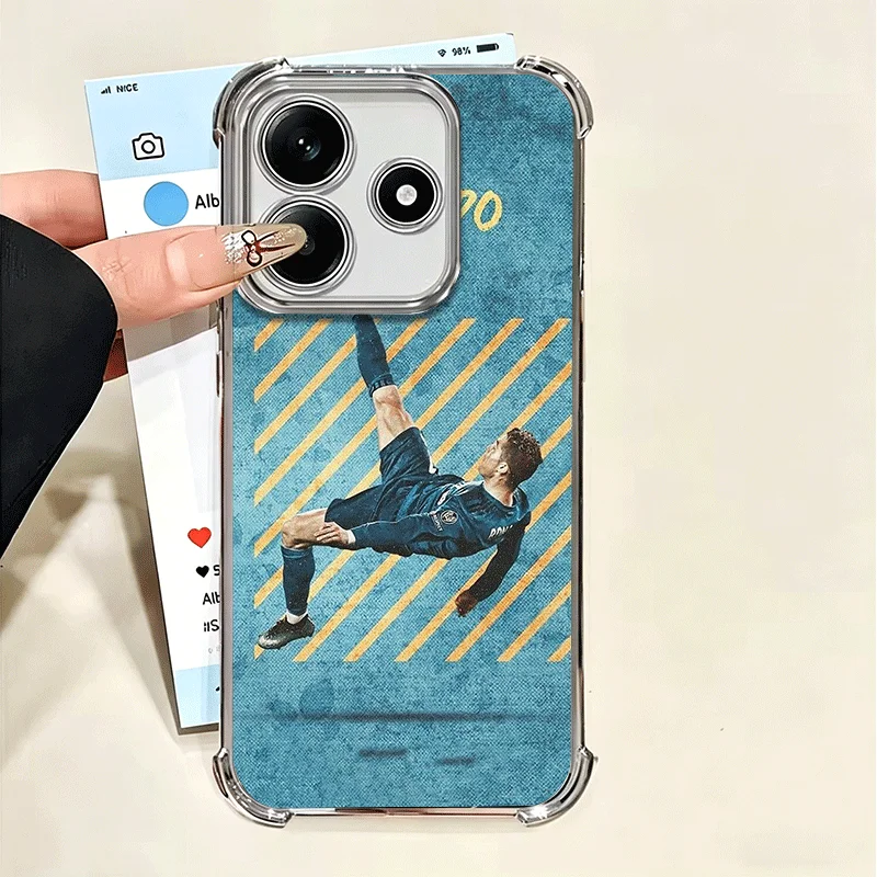 Football Star Soft Phone Case Featuring R-Ronaldo C-CR7 Design