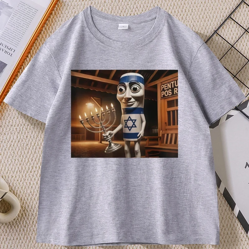 Humorous Italian Brainrot Meme Graphic Tee - Funny Cotton Short Sleeve Streetwear T-Shirt