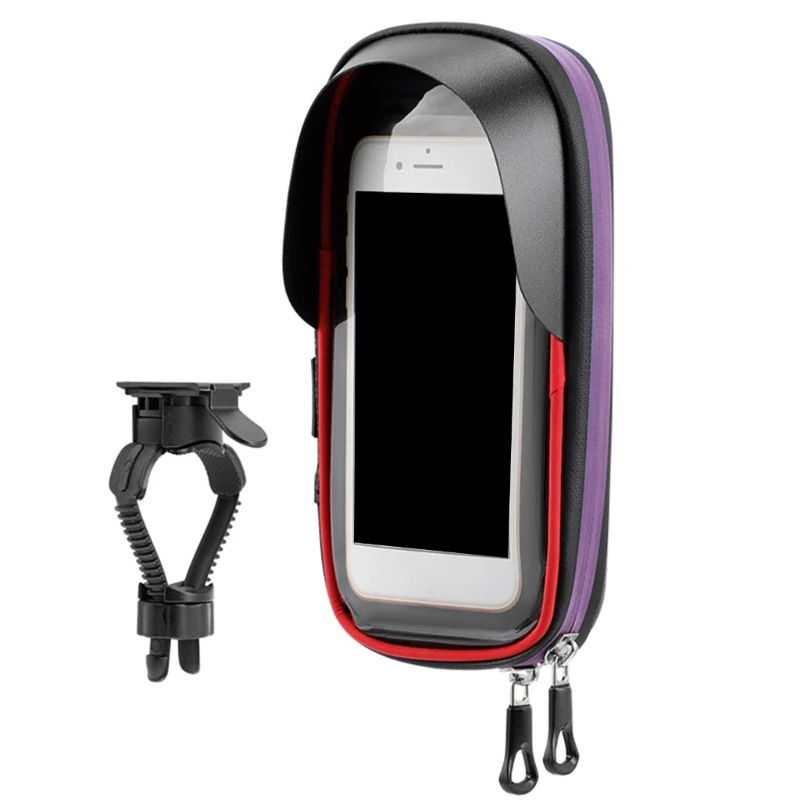

Waterproofs Cyclings Handlebars Bag Bikes Phone Holder 360 Rotates Bikes Phone Stand Bikes Accessorys Easily to Install