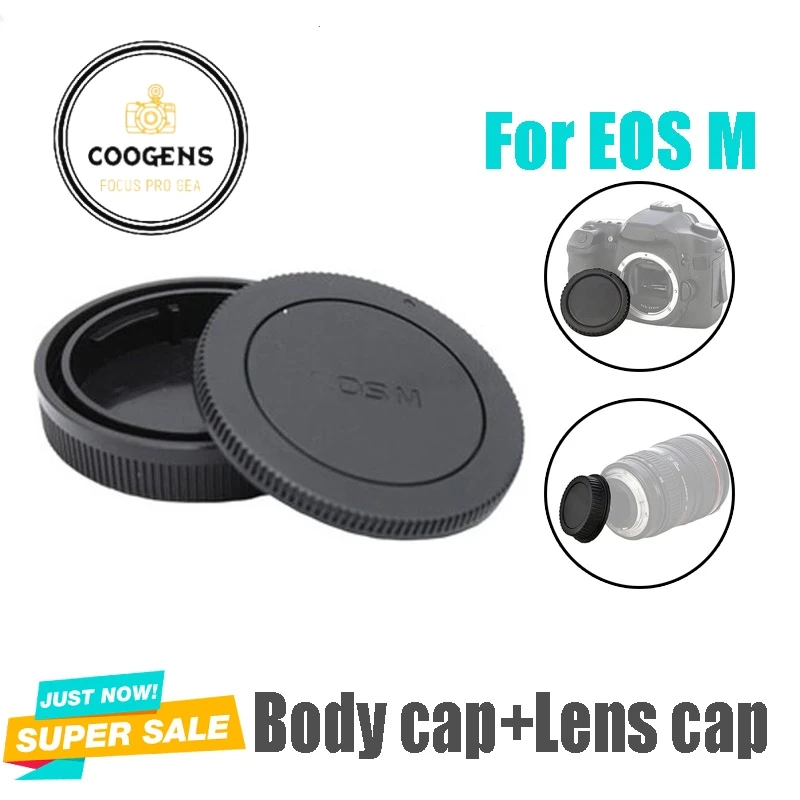 

Rear Lens Cap/Cover+camera body cap Protector for Canon EOS-M Mount m1 m2 m3 m5 m6 m10 m50 m100 EF-M Mirrorless Camera