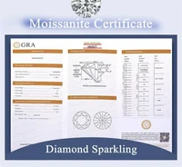Moissanite Round Bag Diamond Ring for Women