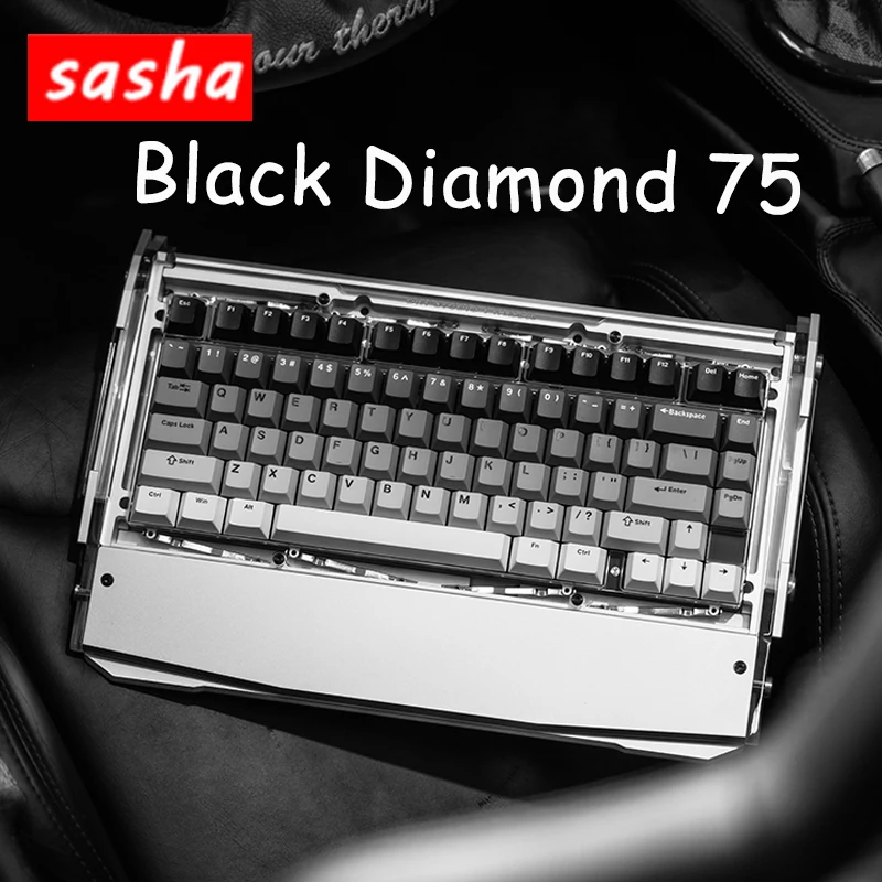 

81keys Customized Keyboard Dry Studio Black Diamond 75 Esports Game Mechanical Keyboard Computer Accessories For Laptop Desktop