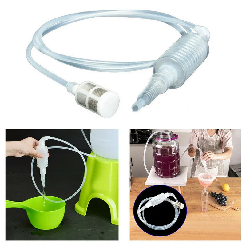 For Home Brew Brewing Wine Beer Making Tools Kitchen Syphon Tube Pipe Hose 2M 