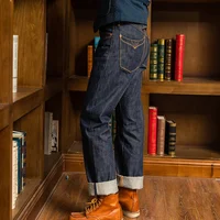 Red Tornado Grass Valley 350 Selvage Denim Jeans Straight Fit Mens Pant Amekaji 2