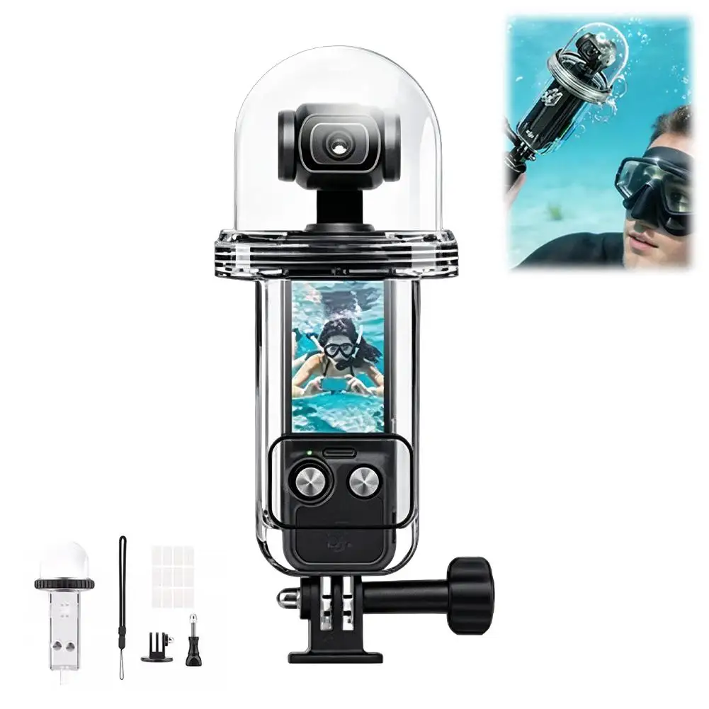 Boîtier étanche 60M pour caméra DJI Osmo Pocket 4, coque de protection pour plongée sous-marine, accessoires de surf