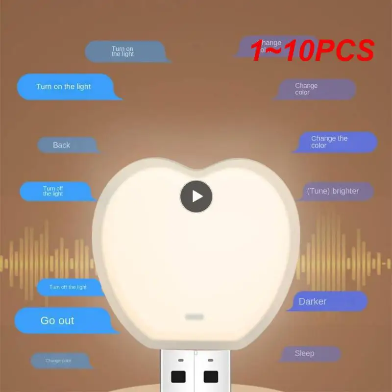 

Умная настольная лампа, компактная USB-лампа с USB-разъемом, 1 ~ 10 шт.