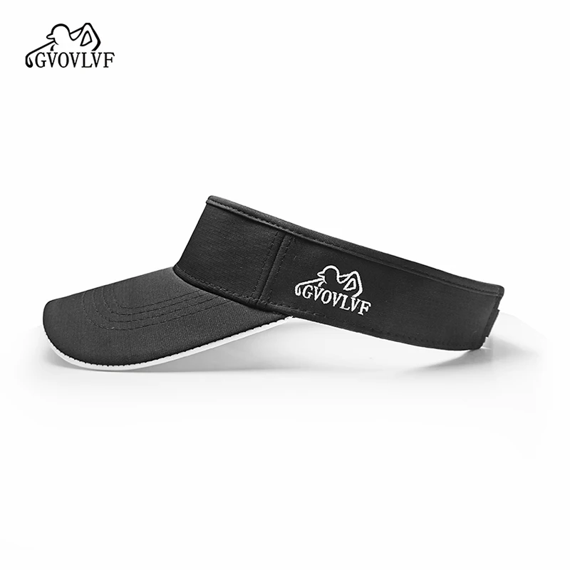 Sports sun hats 1pc Golf Visor Hat Sports Sun Visor Empty Top Sun Hat Adjustable Washed Solid For Men Women for Golf Cycling Fishing Tennis