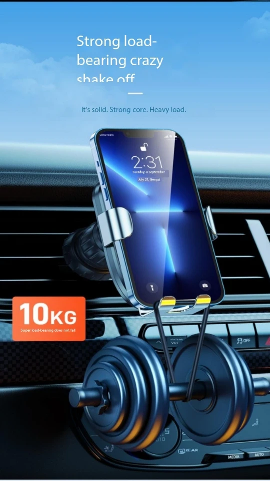 Car Mobile Phone Bracket Upgrade Air Outlet Gravity Universal 360 Degrees Rotatable Car Navigation Bracket phone holder mobile phone holder