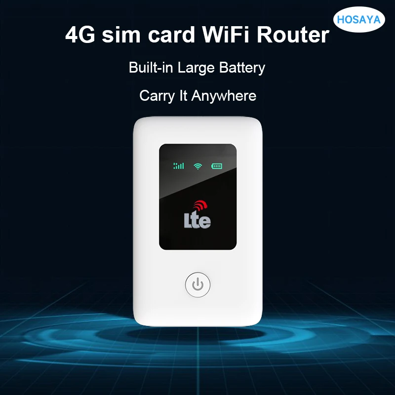Router 4G Wireless Lte Wifi Modem Sim Card Router Mifi Pocket Hotspot Batteria Integrata Wifi Portatile