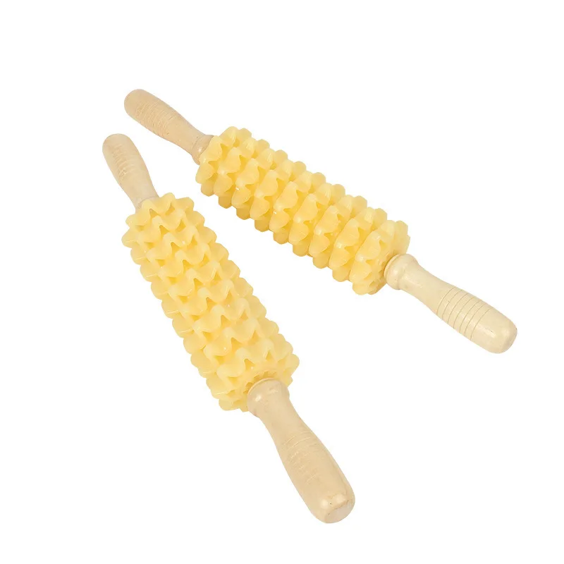 NineWheelsMassageRollerABSPlasticLegBackMassagerPromoteBlood