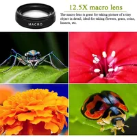 Daily Phone Camera Lens 0.45X Ultra Wide Angle + 12.5X Macro Lens Universal Clip-On Camera Lens For Most Smartphones - Image 3