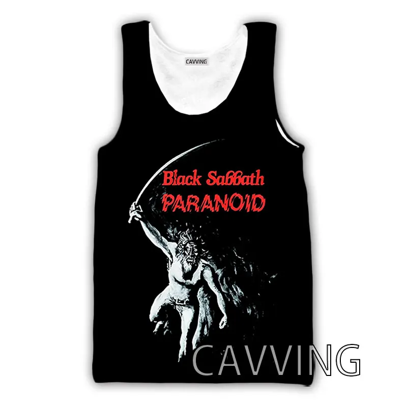 New Fashion Women/Men's 3D Print SABBATH Rock Tank Tops