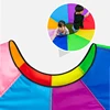 Multi Person Interaction Outdoor Toy Whack-a-mole Rainbow Umbrella Parachute Game Rainbow Umbrella Parachute Children Toys 5