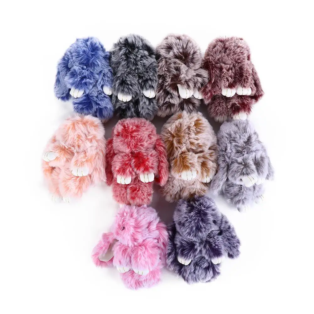 Pendant Plush Toy Bags Pendant Jewelry Ornament Fluffy Toy Doll Plush Bunny Keyring Bunny Keychain Rabbit Fur Keychain