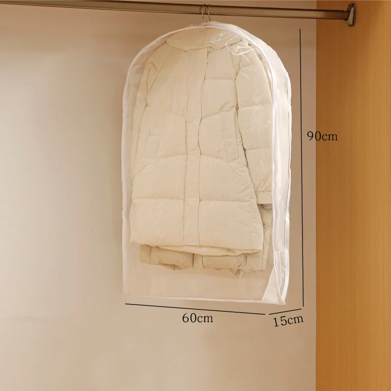 Space-Saving Wardrobe Organizer with Zippered Dust Cover