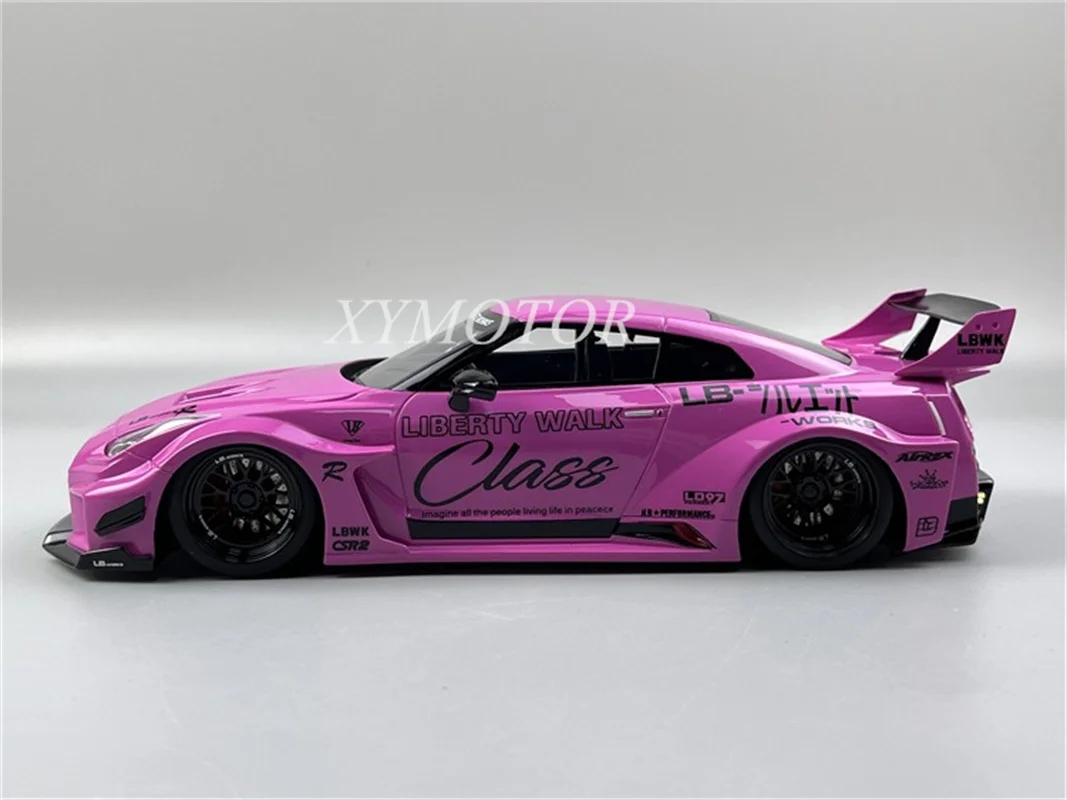 

Topspeed 1:18 для Nissan GT R35GT-RR Ver.1 полимерная модель автомобиля, розовые игрушки, подарки, хобби, демонстрационные украшения, коллекция