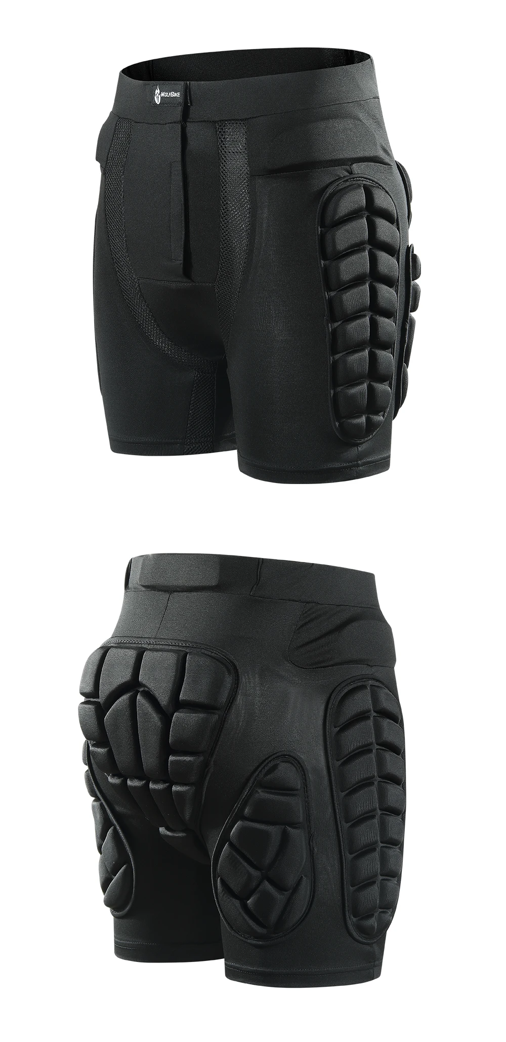 Wosawe esqui protetor hip almofada acolchoada shorts