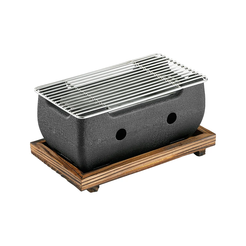 Poêle Grill Carrée en Fonte Naturelle Lodge | Cuisin'Store