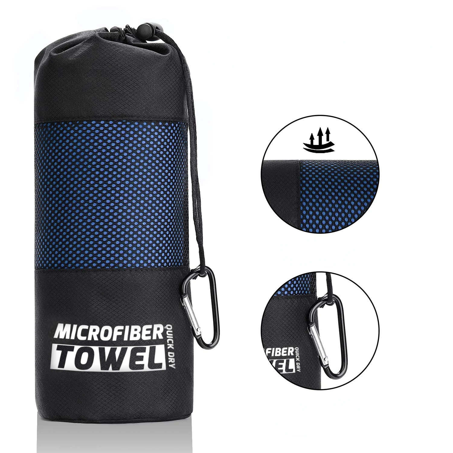Quick Drying Microfiber Towel Portable Sport Super Absorbent Bath Beach Towel Portable Gym Towels Swimming Running Yoga Golf