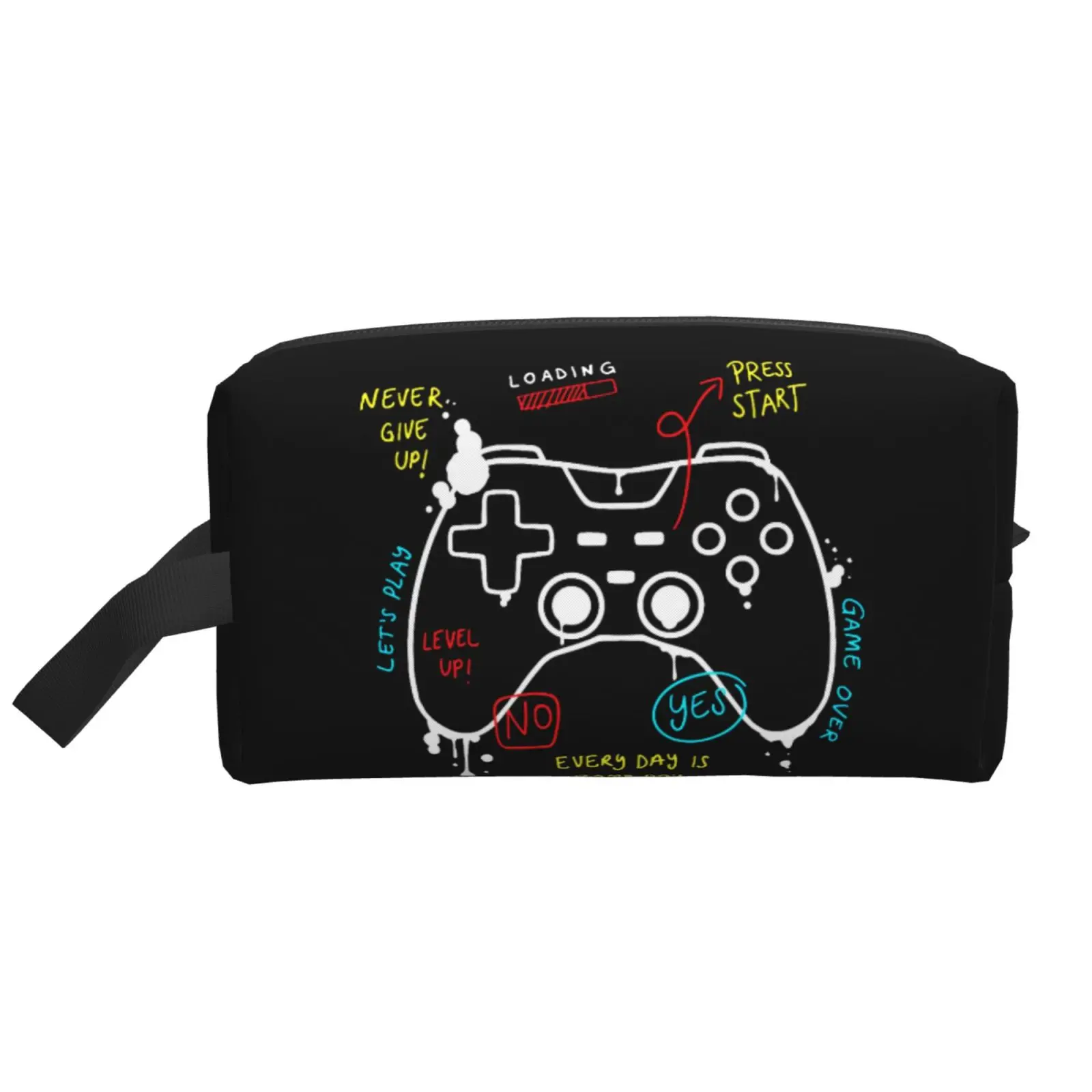 Game Controller Video Gamepad pattern Cosmetic Bags Portable Makeup Bag for Travel Toiletry Bag Accessories Organizer Pouch 3