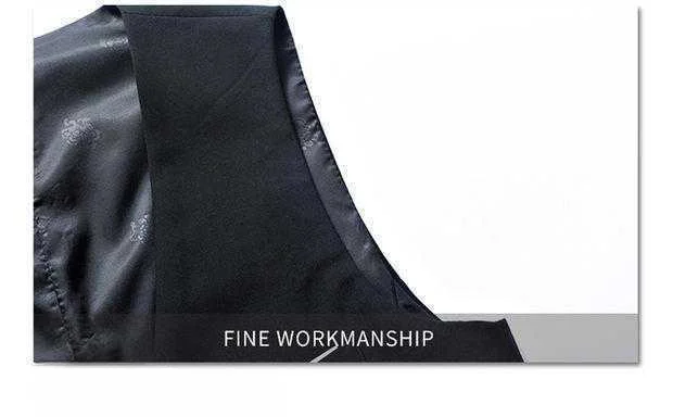 Slim-fit hooded single-breasted casual solid color vest for all seasons slim luxury vest suit