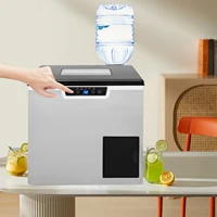 Machine à glaçons et broyeur de glace 2 en 1, 150-180W, 32 glaçons en 12-22 min, écran LCD, nettoyage automatique, acier inoxydable, pour la maison, le café, le bar, le bureau 6