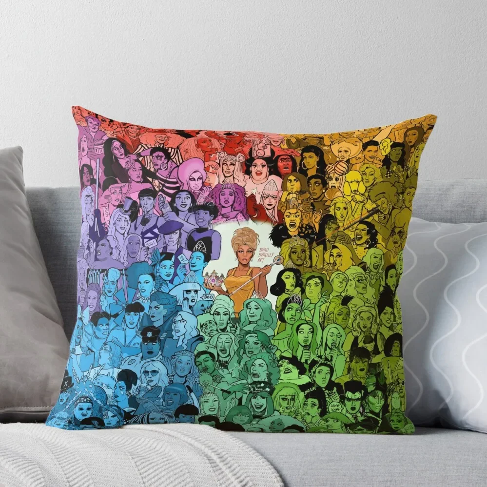 

The Drag Race Family Throw Pillow Cushion Cover Luxury Christmas Cushion For Home