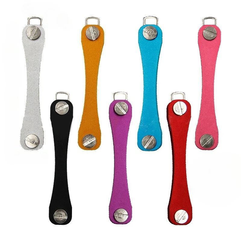 Compact Aluminum Keychain Holder - Stylish & Functional Key Organizer
