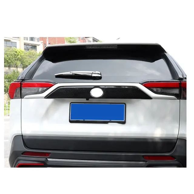 For Toyota Rav4 Rav 4 Xa50 2019 - 2022 Carbon Fiber Pattern Rear Trunk Lid  Tailgate Back Door Decor Strip Cover Trim Accessories - Car Stickers -  AliExpress