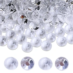 Promotion! Clear AB Flat Back Rhinestones - Sparkling Crystals for 3D Nail Art and Garment Embellishments (Transparent)