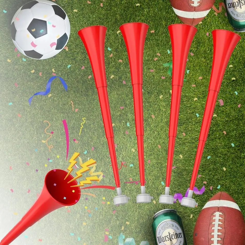 4 stuks Vuvuzela, Vuvuzela, stadionhoorn, voetbalhoorns van 4 stuks Vuvuzela, Vuvuzela, stadionhoorn, voetbalhoorns van