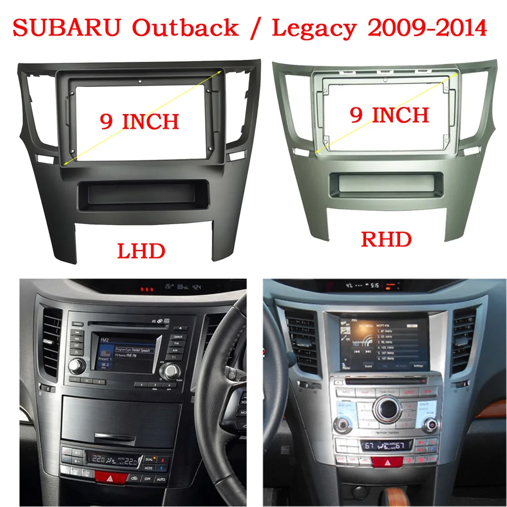 2dinCarRadioFasciaForSUBARUOutbackLegacy20092014AutoStereo
