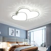 Modern Heart Shaped Ceiling Lights Crystal LED Flush Mount Lamp Cartoon Children\'s Room Living Room Bedroom Lamp Fixture 1