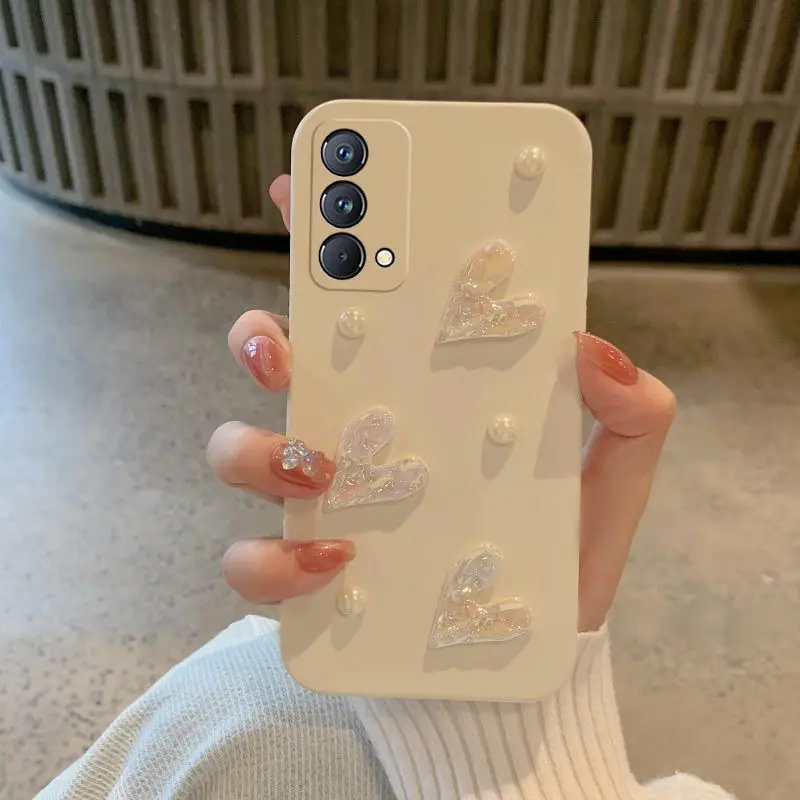 Laser Love Heart Design Soft Silicone TPU Phone Case