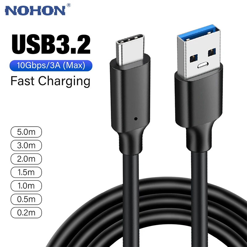 Usb3 2 10gbps cable usb type a to usb c 3 2 gen2 cable data transfer jpg