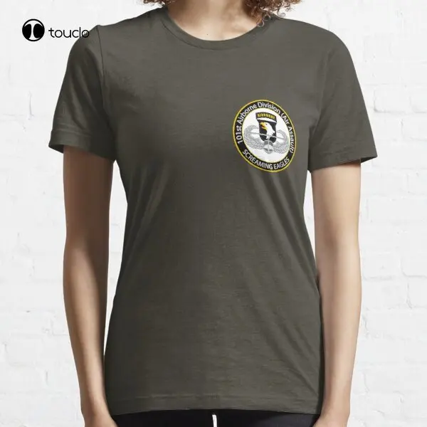 

101St Airborne Screaming Eagles T-Shirt Tee Shirt Men Hawaiian Shirts Custom Aldult Teen Unisex Digital Printing Tee Shirts
