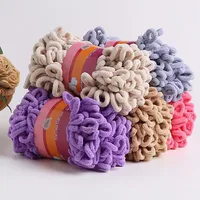 100G Puffy Finger Loops Chunky Chenille Yarn Hand-Woven Thick Wool Threads For Crochet Blanket Carpet Diy Knitting Crafts Supply 1