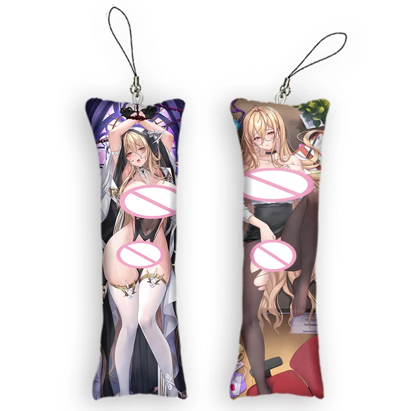 

Azur Lane HMS Implacable Key Ring Cute Anime Pendant Key Chain Accessories Mini Dakimakura Small Pillow Bag Otaku Keychain Gift