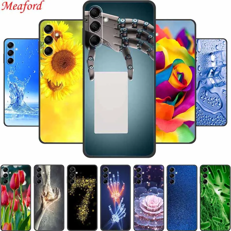 Coque Per Samsung S24 Plus Custodia Morbida In Silicone Nero Per Samsung Galaxy S24 Plus Cover Posteriore S24Plus S 24 Plus Bag