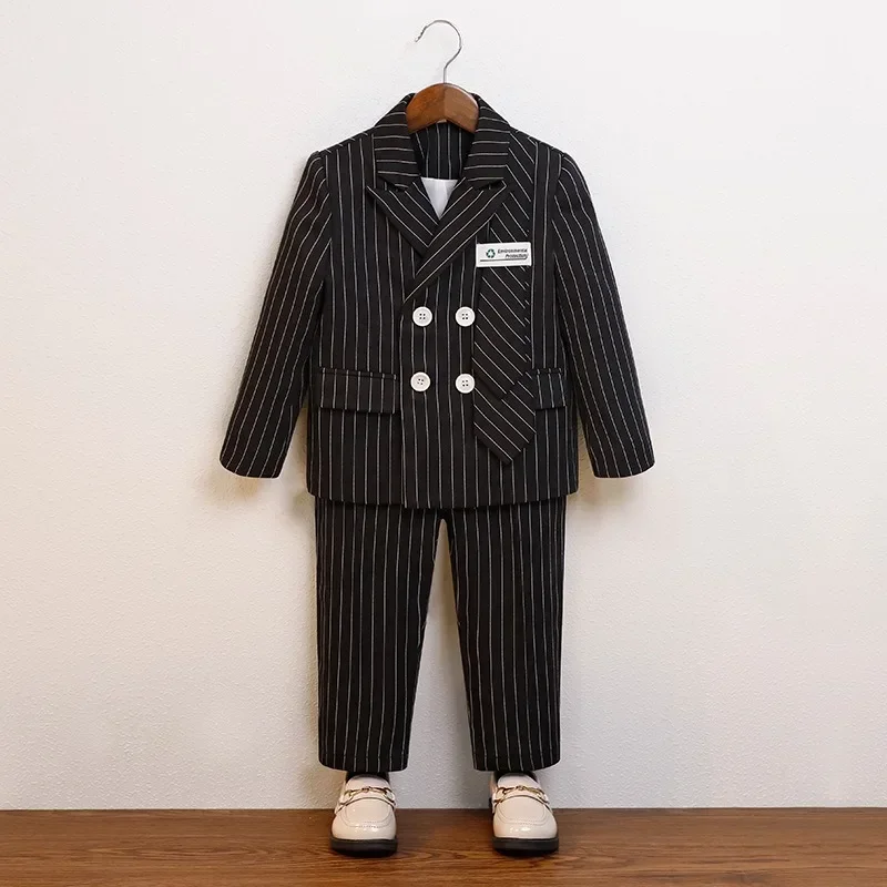 Boys Suits for Weddings Kids Birthday Blazer Set Formal Children School Host Piano Performance Costumes 4 6 8 Y boys suits