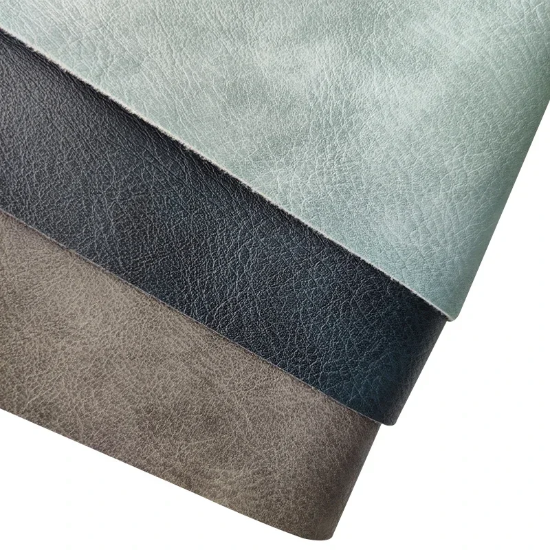 

Warm Matte Color Textured PU Synthetic Faux Leather Fabric Velvet Backing Roll for Making Cover/Handbag/Clothing/Wallet/Sofa DIY