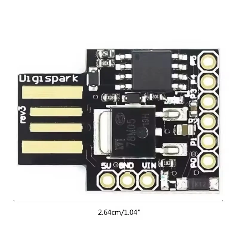 1-20 Stück Attiny85 Digispark Kickstarter Micro-USB-Entwicklungsboard IIC I2C SPI Vis USI Mini-Modul, kompatibel mit Arduino Uno R3 – Detail 4