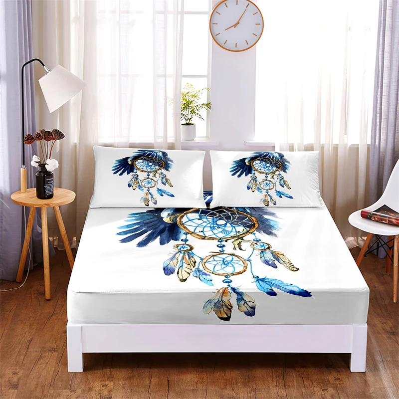 Polyester Mattress Cover Dream Catcher Bed Cover Polyester Bed